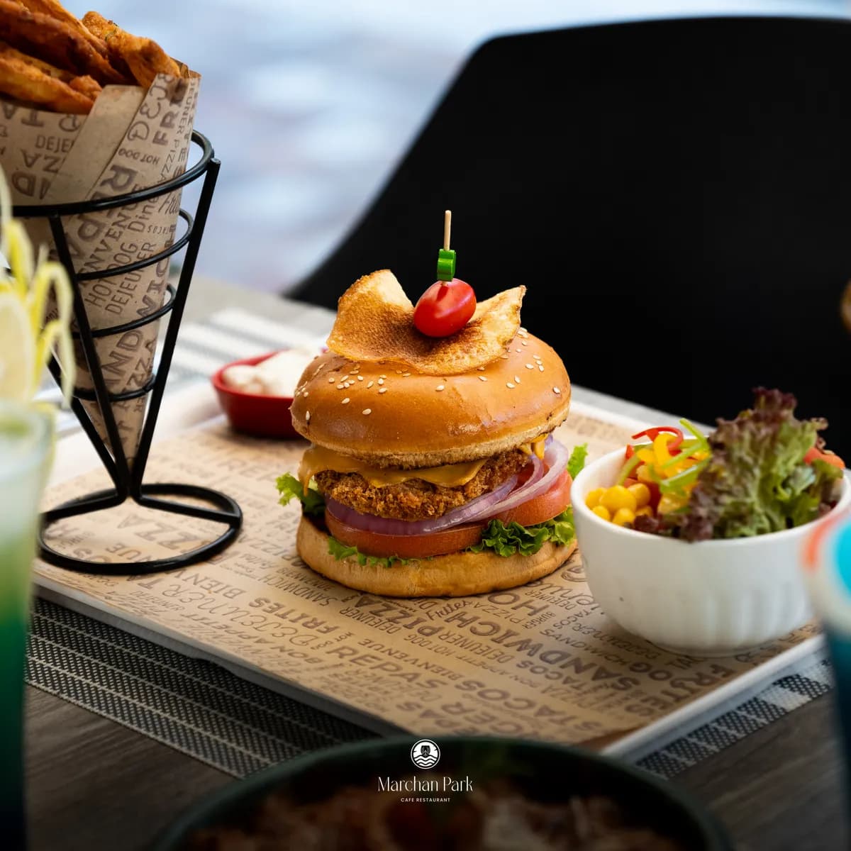 Chicken Burger — Marchan Park, Tanger
