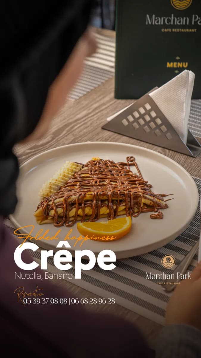 Crêpe Banane Chocolat — Marchan Park, Tanger